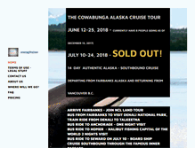 Tablet Screenshot of cowabungaalaskacruise.com